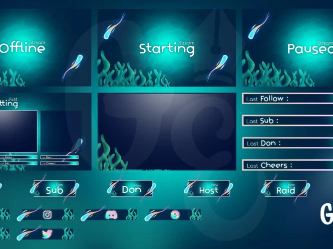 Stream Pack Twitch océan